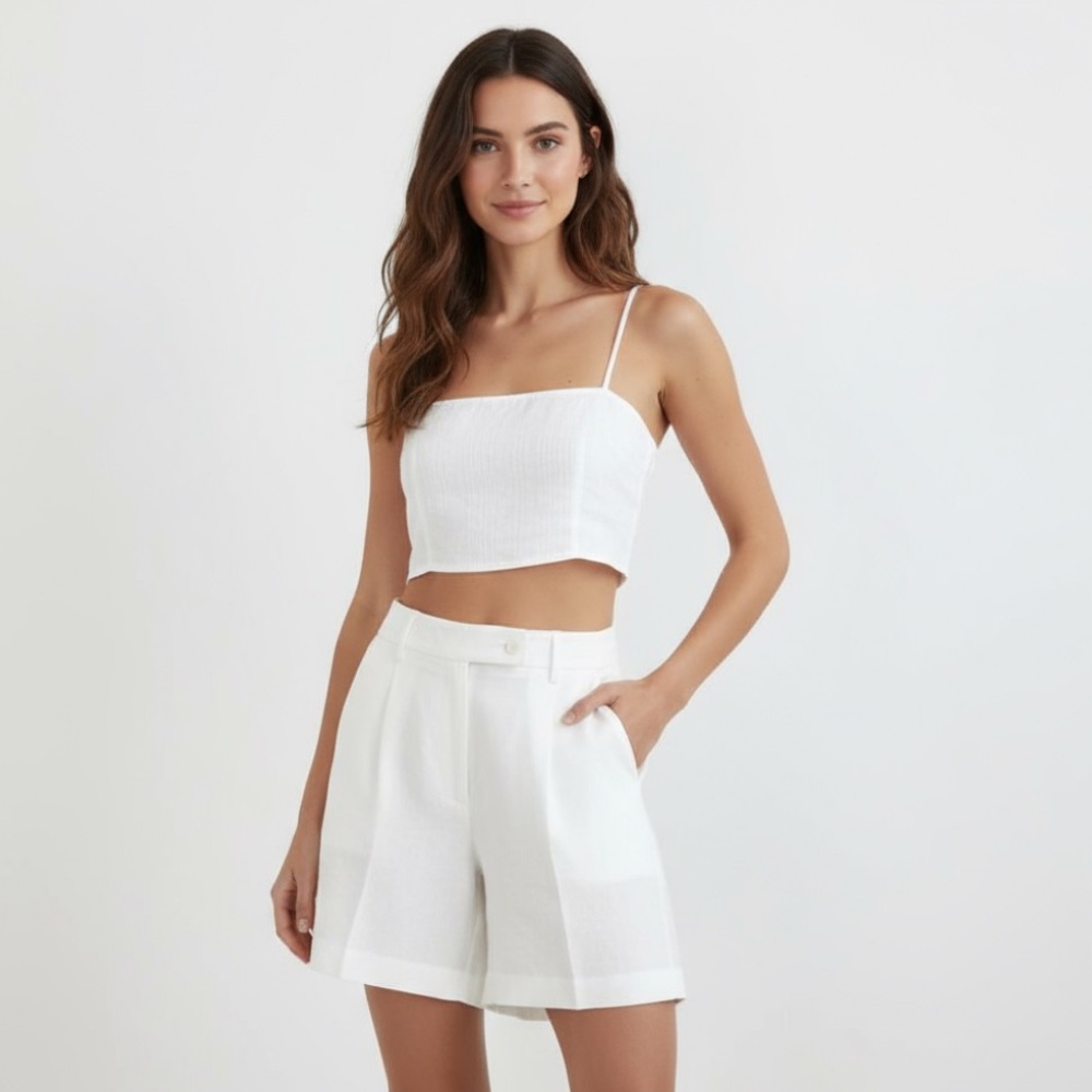 Aritzia Wilfred Vito Linen Shorts